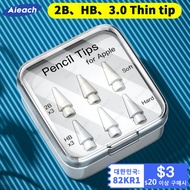 Pencil Tips For Apple Pencil 1st 2nd Generation Double Layer 2B & HB & Thin Tip For Apple Pencil Nib, Enough For 4 Years of Use