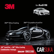 [3M Sedan Gold Package] 3M Autofilm Tint and 3M Silica Glass Coating for Audi R8, year 2013 - Present (Deposit Only)
