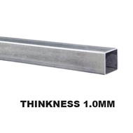 MILD STEEL (BESI) SQUARE HOLLOW TEBAL 1MM 1.2 MM 4ft 5ft 122cm 150cm