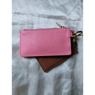 Fossil Wristlet Leather Mini Wallet Preloved for Card