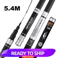 WP Tongkat Pancing 6-8H Ultra Ringan Sangat Keras Karbon Tinggi Black Pit Taiwan Tongkat Pancing Panjang Bagian Tangan 28 Penyesuaian 3.6 -7.2 Meter Perangkat Memancing