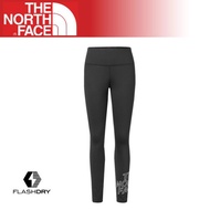 【The North Face 女 FlashDry 彈性緊身褲《黑》】3LL3/運動版型/登山/健行/內搭褲/悠遊山水