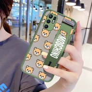 UCUC Casing hp OPPO Reno6 Reno 6 4G OPPO Reno6 5G Reno 6 5G Ponsel OPPO Reno6 Reno 6 4G OPPO Reno6 5G Reno 6 5G (dengan Gelang) Sarung Ponsel Sangat Tipis Gambar Kartun Mo-Schino Case Ponsel Tepi Lembut Pelindung Lensa Penuh