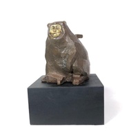 【薪傳獎銅雕大師-蕭啟郎】自在(創藝工坊 十二生肖 猴運當頭 年節喜慶送禮 蕭老師最新創作)