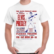 Discount The Elvis Presley Show Florida Poster Retro 50s Rock and Roll Retro Tshirt