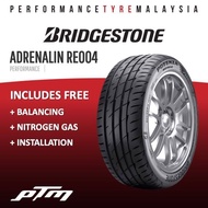 Bridgestone Potenza Adrenalin RE004 15 16 17 18 inch Tyre (FREE INSTALLATION/DELIVERY) Tayar Tire