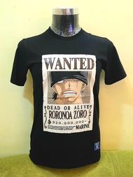 Baju One Piece Original T-Shirt ❗❗ Wanted Roronoa Zoro