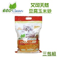 ├ECO-艾可┤豆腐玉米貓砂7L(3包組)