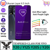 PROMO TEMPERED GLASS VIVO Y12S / Y20 / Y20i / Y20S / Y20S (G) ANTI GORES KACA ANTI BLUE LIGHT PREMIUM ANTI BEKAS SIDIK JARI