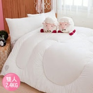 【Annabelle】雙人100%紐西蘭進口羊毛被2.4KG(2入組)
