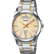 Casio นาฬิกาข้อมือผู้ชาย หน้าปัด DAY-DATE สายสแตนเลส รุ่น MTP-1381 ของแท้ประกันศูนย์