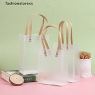 [fashion] Semi Transparent PVC Frosted PP Handbag Christmas Gift Packing Candy Gift Bag SG