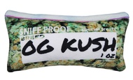 Impressed.co Bag-O-Weed OG Kush Ounce of Weed Parody Zip Bag - Heavy Duty Plush Dog Toy with Squeaker- Funny Print Pet Chew Toy - Stoner Gift for Small Medium and Large Dogs