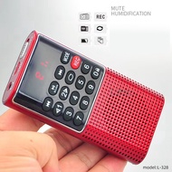 L-328 FM radio mini FM portable radio speaker with voice recorder and MP3 player