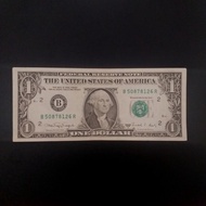 Uang kertas 1 USD dollar Amerika 1988 VF - EF