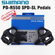 Shimano SPD-SL R550 Road bike Platform Pedals Self Locking Cycling Pedals SPD-SL System RB Include SH11 Cleat Riding Shimano Pedals