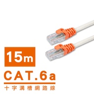 i-gota CAT6A超高速網路多彩線頭傳輸線 十字溝槽網路線 10m-30M(CB1057/CB1664)
