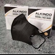 Masker Duckbill 3ply Isi 50 Pcs 1 Box Masker kesehatan Pilihan Warna Hitam - Putih / Masker Duckbill Garis Hidung Mirip Sensi