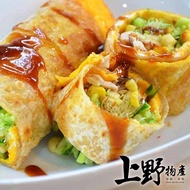 【上野物產】台灣營養素食全麥蛋餅皮(10包,再9折每包166.5元)