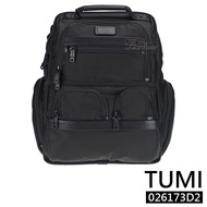 TUMI Alpha 2 系列 男士商務彈導尼龍15吋電腦後背包 (黑)