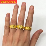 แหวนทองแท้ 96.5% น้ำหนักทองครึ่งสลึง