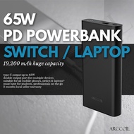 Arccoil 65W 24000mAh C35 Power Bank for Laptop Nintendo Switch Mobile Phones