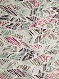 kain METERAN MOTIF RAYON baju bahan murah Daun Abstrak