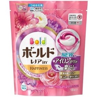 寶潔 - 日本P&G 寶潔 3D立體洗衣膠球 洗衣凝膠球 補充袋18~牡丹花香粉 374g