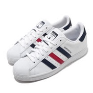 adidas 休閒鞋 Superstar 復古 低筒 男女鞋 愛迪達 三葉草 貝殼頭 情侶穿搭 皮革 白紅藍 FX2328 FX2328