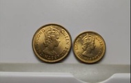 1978年香港壹毫及伍仙2枚硬幣出售全新品