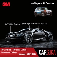 [3M SUV Sillver Package] 3M Autofilm Tint and 3M Silica Glass Coating for Toyota FJ Cruiser, year 2011 - 2016 (Deposit Only)