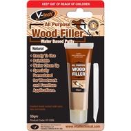 [Shop Malaysia] vt-135 all purpose wood filler pengisi kayu - water based putty (50g)