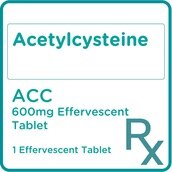 ACC Acetylcysteine 600mg 1 Effervescent Tablet [PRESCRIPTION REQUIRED]