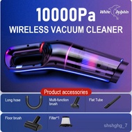 🌈White Dolphin Vacuum Cleaner for Office Car Pet Hair Cordless Household USB Chargable 10000Pa Suction Handheld Vacuum C