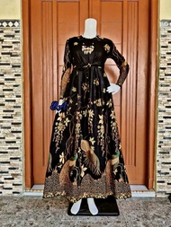 Baju Gamis batik wanita model terbaru 2021 gamis pesta model gamis batik wanita baju muslim jumbo terbaru Exclusive pekalongan kombinasi PREMIUM SUPER QUALITY PROMO Busana Muslim / Gamis Modern L XL XXL XXXL 3L Gamis JUMBO