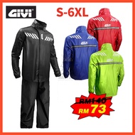 motorcycle GIVI Raincoat RRS04 Premium rain proof Baju Hujan Jacket 2 Layer Motor Rain coat plus size 雨衣