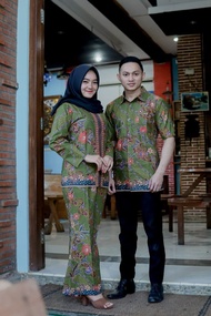 🔥READY STOCK🔥BAJU BATIK COUPLE SET 1 Kemeja Lelaki & 1 set mini kurung moden (free Size) material cotton