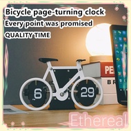 [Ethereal] table top auto flip clock /retro vintage style/personalized bicycle style page-turning clock /creative/ practical / balance page-turning clock /digital clock /home decoration/ industrial style/ birthday gift