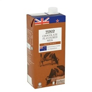 Tesco Lotus Full Cream Milk - Chocolate UHT Milk 1L Susu Manufactured by Farm Fresh