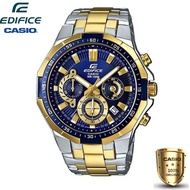 Casio Edifice นาฬิกาข้อมือผู้ชาย สีดำ สายสแตนเลส รุ่น EFR-554GS-2A (ของแท้100%)