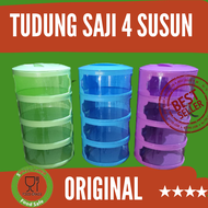 TUDUNG SAJI 4 SUSUN BULAT TEMPAT MAkANAN BAHAN PLASTIK UKURAN JUMBO PROMO GRATIS ONGKIR