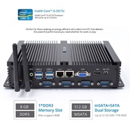 Itx Kes Fanless Mini Industri Komputer Intel Teras I5 3317U Mini Pc Windows 10 Windows Xp Celeron 1007U Desktop Dual lan
