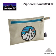 [Patagonia] Zippered Pouch拉鍊包/ Fitz Roy Scope Icon: Bleached