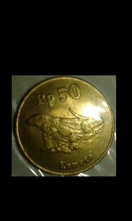 Uang Koin Kuno 50 rupiah Komodo 1997