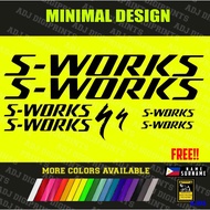 ❂▼S-WORKS DECALS Road Bike MTB Decals Sticker MORE COLORS