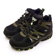 【男】LOTTO 專業多功能防水郊山戶外健行登山鞋 SABRE MID 3系列 黑軍綠 1255
