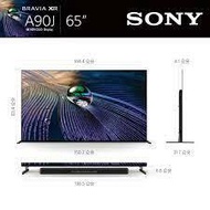 【SONY】65型 4K OLED Google TV顯示器 XRM-65A90J