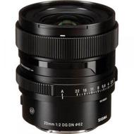 20mm f/2 DG DN Contemporary 鏡頭 適用於 Sony E (平行進口)