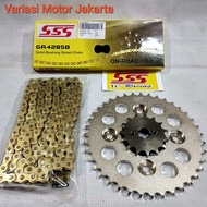 gear set SSS Supra X 125 Kharisma 125