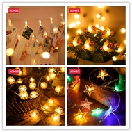 【Produk Baru】LED Lampu Hias Dekorasi Kamar Hiasan Lampu Tumblr 2 Meter 10 Lampu/1.5 Meter 10 Lampu Klip Foto Berbagai Bentuk(baterai tidak termasuk )